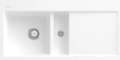 Produktbild von Villeroy & Boch Keramikspüle 67701FRW, Subway 60 flat Flächenbündige Spüle - inkl.