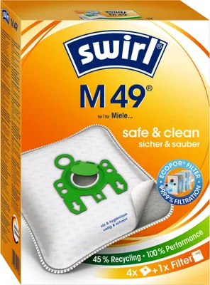 Produktbild von Swirl M 49 MP Plus AirSpace Staubsaugerbeutel Staubbeutel Microvlies