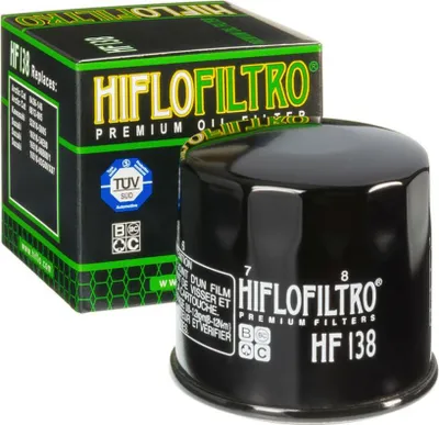 Immagine prodotto di HIFLOFILTRO Filtro olio nero lucido - HF138