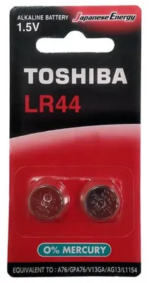 Obrázek produktu pro Baterie Toshiba AG13 LR44 A76 - 2 ks