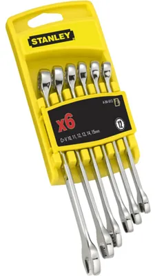 Image de STANLEY Clés Mixtes - Jeu de 6 Pièces 10, 11, 12, 13, 14, 15mm 4-94-646