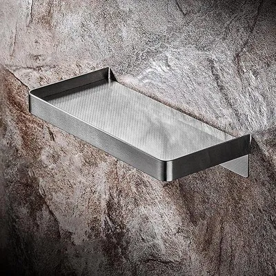 Produktbild von Famanu Badezimmerregal Rechteckiger Duschcaddy Organizer - Edelstahl gebürstet
