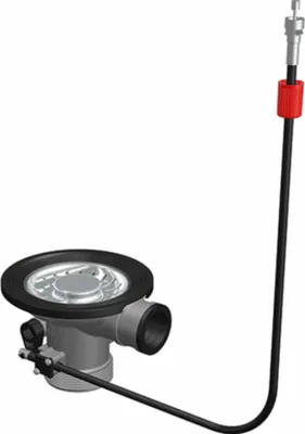 Produktbild von Franke Integral Stösselventil mit Überlaufanschluss, Kabelzug 500mm