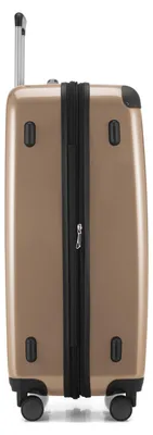 Image de Alex - Grande valise rigide pour bagages enregistrés avec extension Trolley Valise à roulettes Check-In Valise de voyage XL 75 cm, 119 L, 4 roulettes, brillant,Champagne