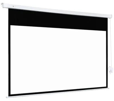 Zdjęcie produktu dla Ekran do projektora HOMCOM 247 x 168 cm, 100 cali, 16:9, HD 4K, elektrycznie zwijany
