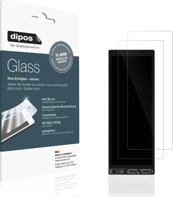 Produktbild von 2x Schutzfolie für Hikity Carplay 6.86 Zoll - Anti-Shock 9H Folie dipos Glass Kunststoffglas