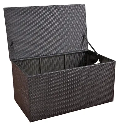 Produktbild von CLP Polyrattan Auflagenbox,schwarz L