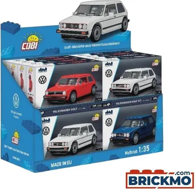 Produktbild von Cobi Cars 24655 CDU Volkswagen 16 Golf Sets 24655