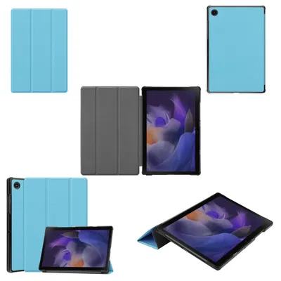 Produktbild von Für Samsung Galaxy Tab A8 2021 3folt Wake UP Smart Cover Blau Tablet Tasche Etui