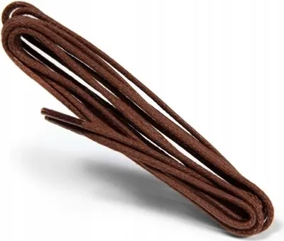 Produktbild von Dünne haltbare gewachste runde Schnürsenkel Kaps - Farbe: Braun (0076)