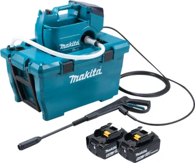 Produktbild von Makita DHW 080 T2K Akku Hochdruckreiniger 36 V ( 2x 18 V ) 80 bar 380 l/h Brushless + 2x Akku 5,0 Ah - ohne Ladegerät