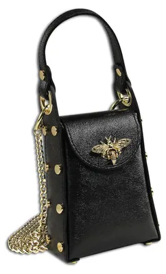 Immagine prodotto di Toscanto borsa a tracolla in pelle nera OTTM802US