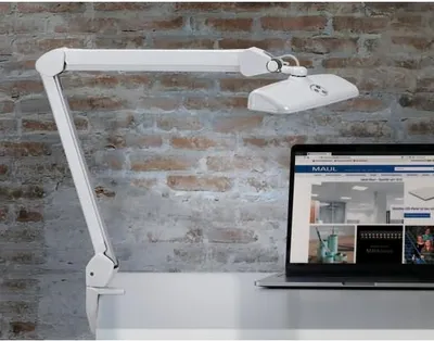 Zdjęcie produktu dla Lampka zadaniowa LED Maulintro ściemnialna światło dzienne biały biały Zestaw 4 szt