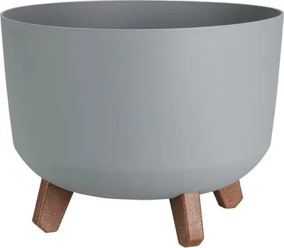 Produktbild von PROGARDEN Blumentopf auf Beinen grau 29 x 17 cm KO-Y89300620