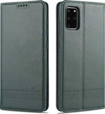 Produktbild von LaimTop LederHülle für Samsung S20, Klapphüllen Brieftasche Magnetverschluss Ständer Schutzhülle für Samsung Galaxy S20 Grün