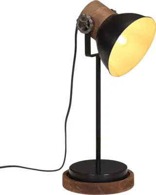 Produktbild von vidaXL Schreibtischlampe 25 W Schwarz 17x17x50 cm E27