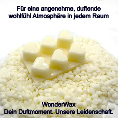 Produktbild von WonderWax Duftwachs Wax Melts für Duftlampe, 6 Herzen Duftmelt Wachsmelt Sojawachs Duftwachs Würfel für Raumdüfte, Wachs Duftöl Winter Indoor Schmelzen für Aromalampe Princess Pearl