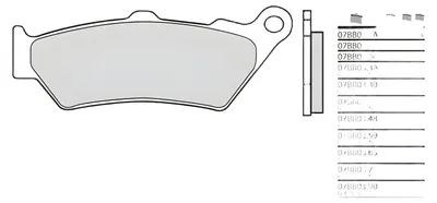 Zdjęcie produktu dla Klocki hamulcowe BREMBO Street Sintered Metal - 07BB03SP