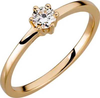 Produktbild von Orolino Ring 750/- Gold gelb 054 (17,2) Brillant weiß 067370133-1