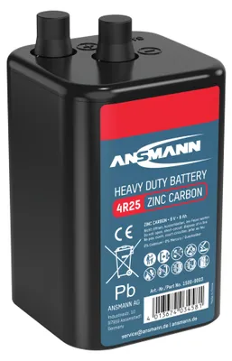 Produktbild von Ansmann 1500-0003, Einwegbatterie, 6V, Zink-Karbon, 6 V, 1 Stück(e), 9000 mAh