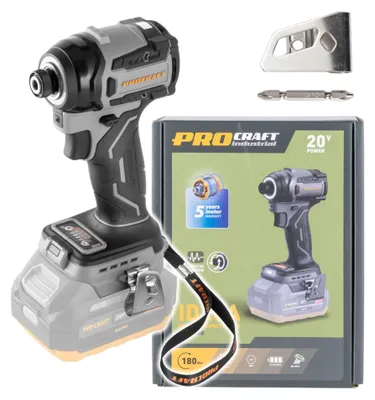 Immagine prodotto di Procraft ID20Abb Avvitatore a impatto a batteria 20 V 180 Nm 1/4" Solo - senza batteria, senza caricabatteria