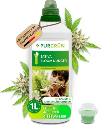 Produktbild von Purgrün Sativa-Bloom-Dünger 1 Liter,