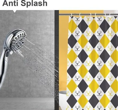 Produktbild von Famanu Duschvorhang 180x180 cm - Premium Material, Anti-Schimmel