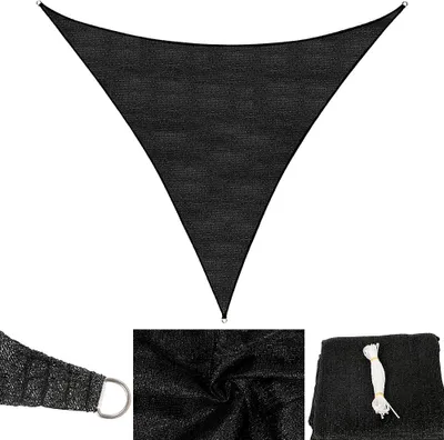 Produktbild von Sonnensegel Anthrazit/Schwarz Dreieck 3,6m Schatten UV-Schutz Wetterfest Outdoor