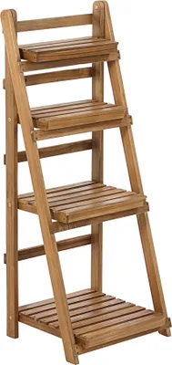 Produktbild von Dehner Blumenregal Macao klappbar, ca. 125 x 50 x 41 cm, FSC® Akazienholz, natur