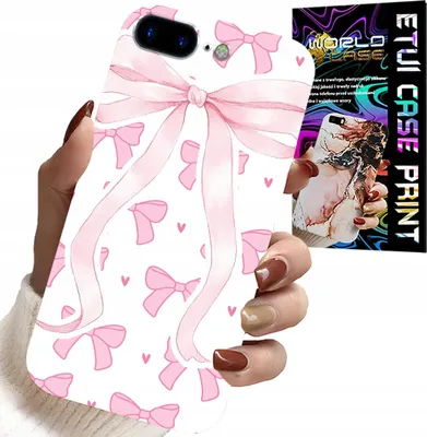 Image de Étui Pour Iphone ( 7 Plus ) - Étui Design Avec Ruban Rose