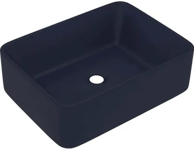 Obrázek produktu pro vidaXL umyvadlo Matt Dark Blue 41x30x12 cm Keramika