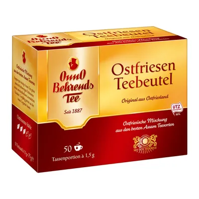 Produktbild von Onno B. Ostfriesen Tee Schwarzer Tee gehaltvoll aromatisch 75g