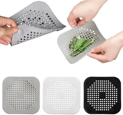 Image de Filtre anti-poils - Filtre efficace pour l'élimination des cheveux - 14,5 cm x 14,5 cm