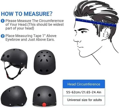 Produktbild von Famanu Skater- und Fahrradhelm für Erwachsene - Unisex, Schwarz
