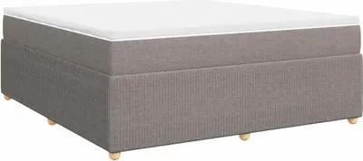 Obrázek produktu pro vidaXL Postel Boxspring s matrací Taupe 180x200 cm Látka