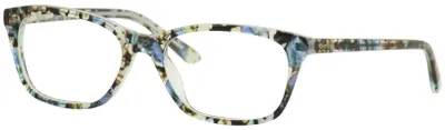 Productafbeelding van bebe damesbril met sterkte, rechthoekig model, blauw met bloemenprint, model BB5145