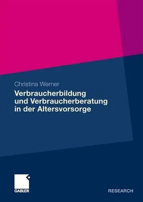 Obrázok produktu pre Verbraucherbildung und Verbraucherberatung in der Altersvorsorge