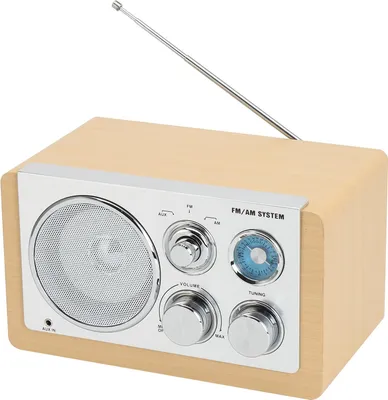 Image de Radio analogique AM/FM Bois clair