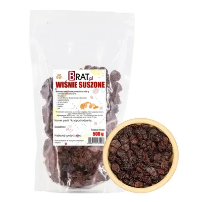 Zdjęcie produktu dla Wiśnia suszona 500g Brat.pl