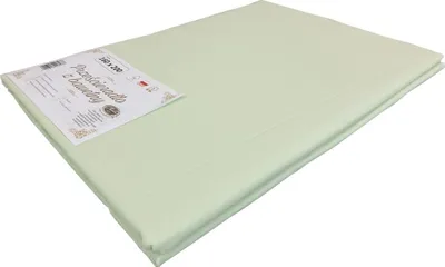 Image de Drap de lit, coton classique, sans élastique, 160 x 200 cm, vert