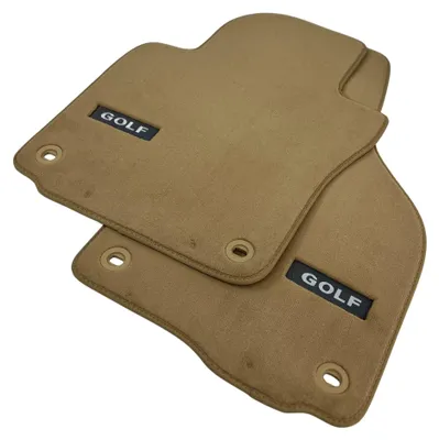 Productafbeelding van VW Golf 5, Golf 6, Scirocco, Jetta - vloermatten, velours, beige, origineel