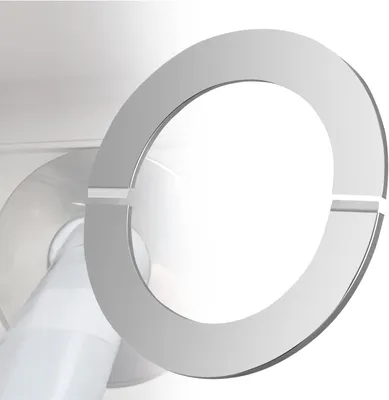 Productafbeelding van Kachelpijp Rozet - Wandrozet - Schoorsteen Afwerking - Gedeeld Ontwerp - 80 mm Gat - Zilver