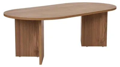 Image de Table basse de salon en bois MDF mélaminé chêne 119 x 60 x 40 cm