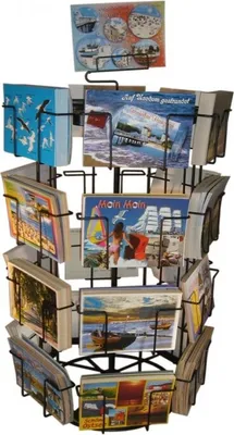 Produktbild von Kartenständer mit 24 Fächern für Postkarte Querformat