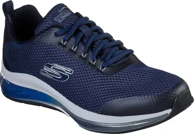 Produktbild von Skechers Herren Schnürschuhe Sportlich Gummisohle blau