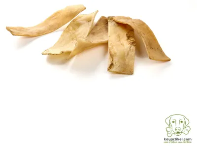 Produktbild von Gerollter Hundekausnack aus Büffelhaut für Hunde, 500g, ca. 10-13 cm