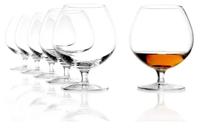 Obrázok produktu pre Sada 6 pohárov na koňak, objem 320 ml. Elegantné poháre na brandy