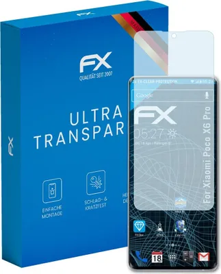 Produktbild von atFoliX FX-Clear 3x Schutzfolie kompatibel mit Xiaomi Poco X6 Pro Displayschutzfolie