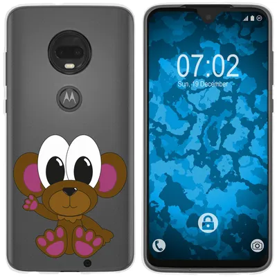 Produktbild von PhoneNatic Case kompatibel mit Motorola Moto G7 Silikon-Hülle Cutiemals M3