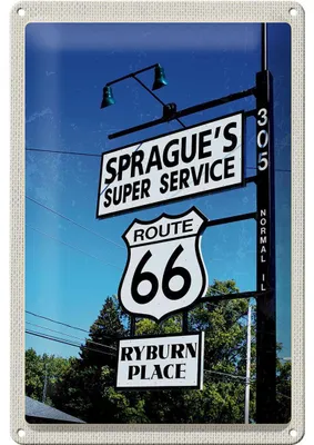 Produktbild von Blechschild Reise 20x30cm USA Amerika Los Angeles Route 66